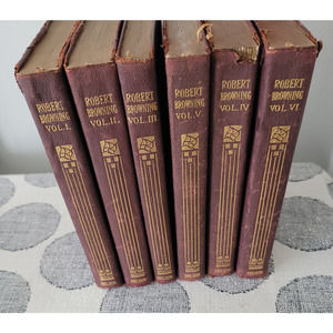 Complete Works of Robert Browning 6 Volume Pocket Set